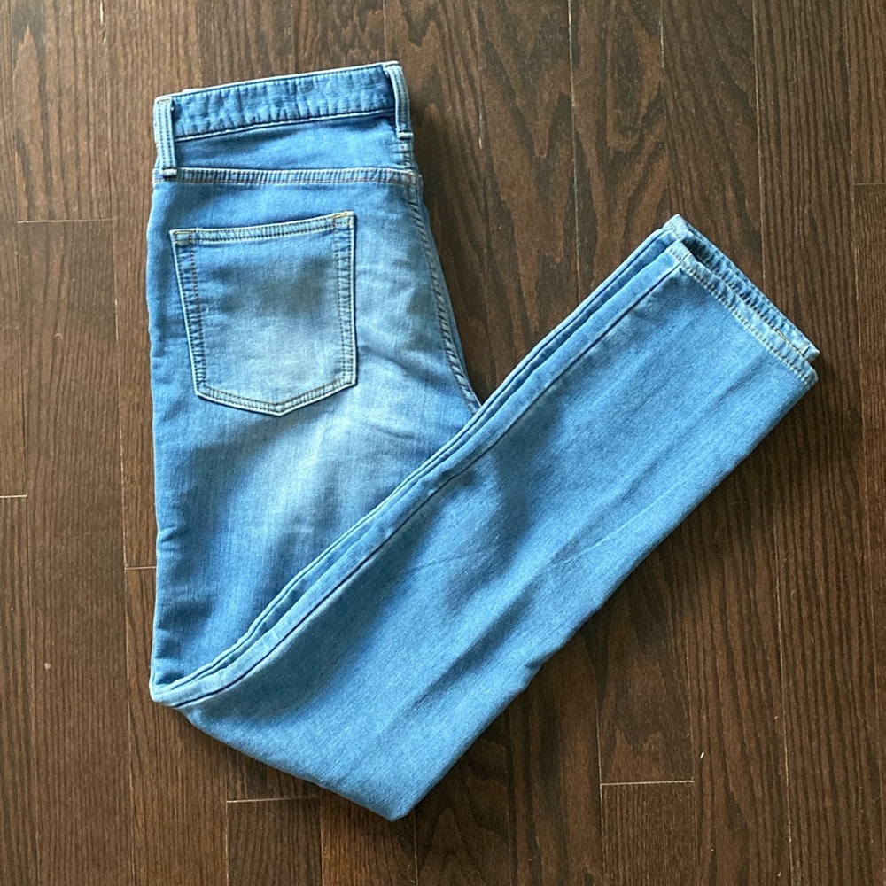 GU faded denim jeans